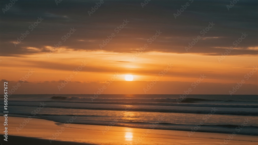 Obraz premium Sunset Over the Ocean