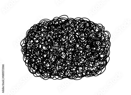 モヤモヤした感情の吹き出しイラスト素材