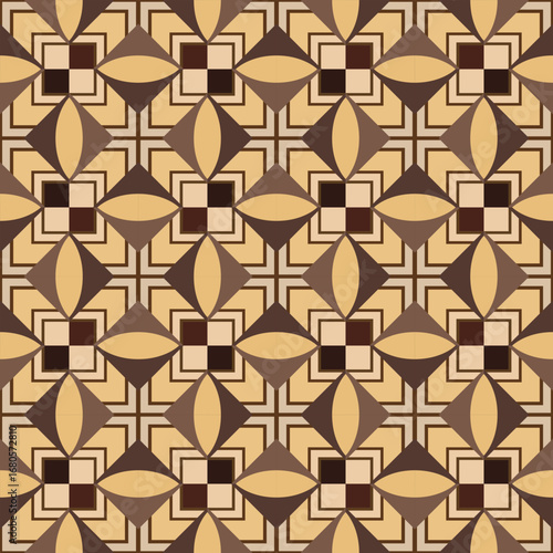 Japanese Square Diamond Vector Seamless Pattern