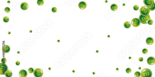Vitamin B12 messy round pills.
