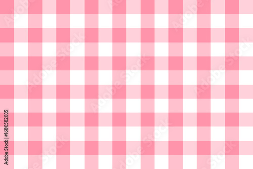 Pink and white soft check pattern, classic, cozy and fun look for rustic interiors, playful fashion elements and picnics.