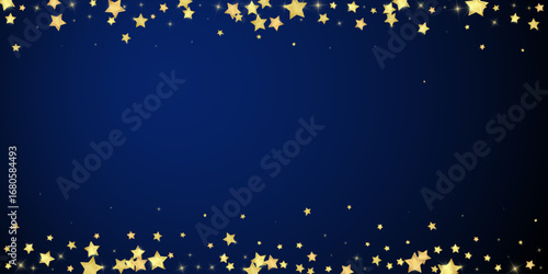Magic stars vector overlay.  Gold stars scattered