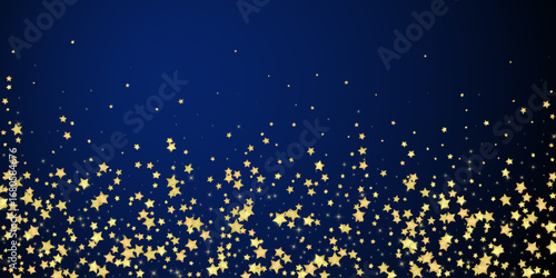 Magic stars vector overlay.  Gold stars scattered
