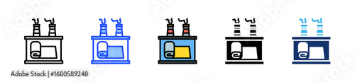 Textile Industry Icon Collection With Multiple Styles