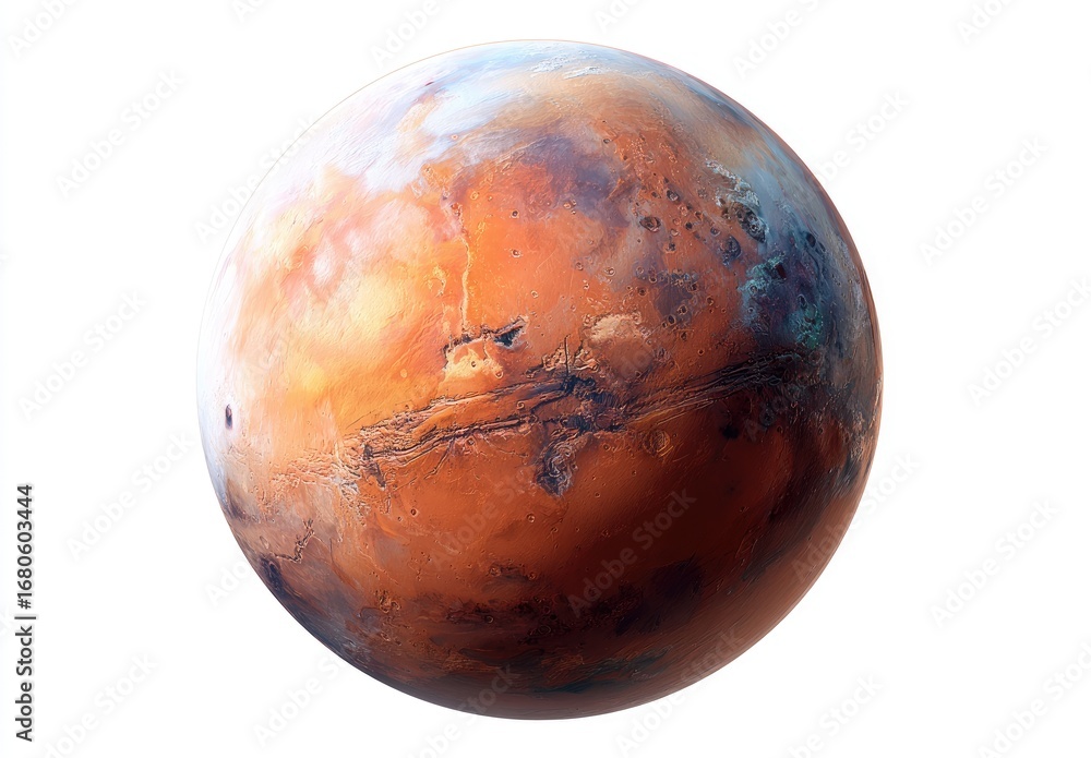 Fototapeta premium A detailed image of Mars