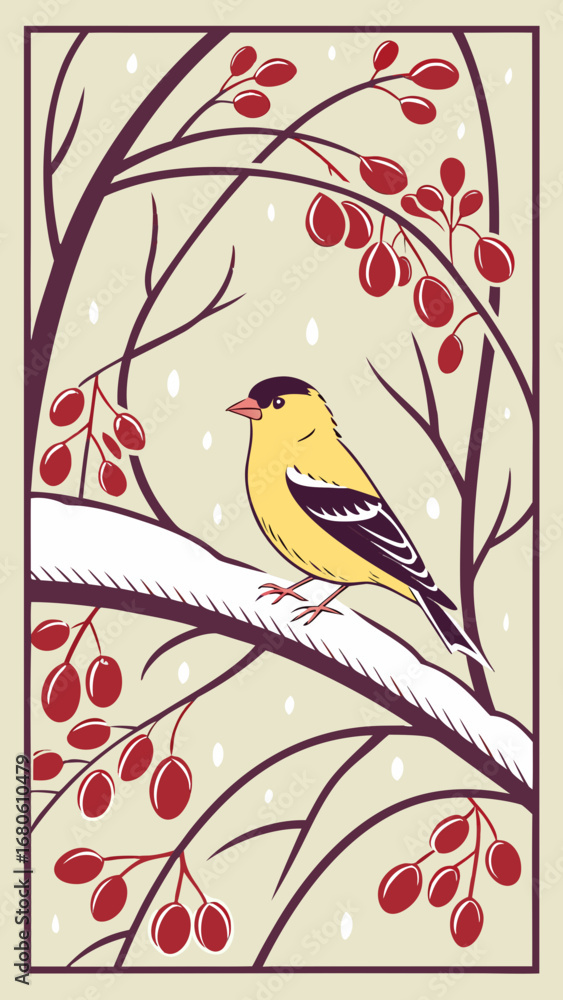 Fototapeta premium vector illustration of a bird