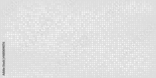 Dot white gray wave light technology texture background. halftone modern  bright patches best seller Vector