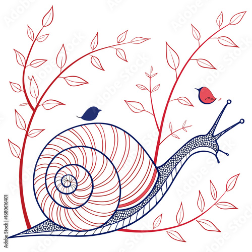 snail on a leaf