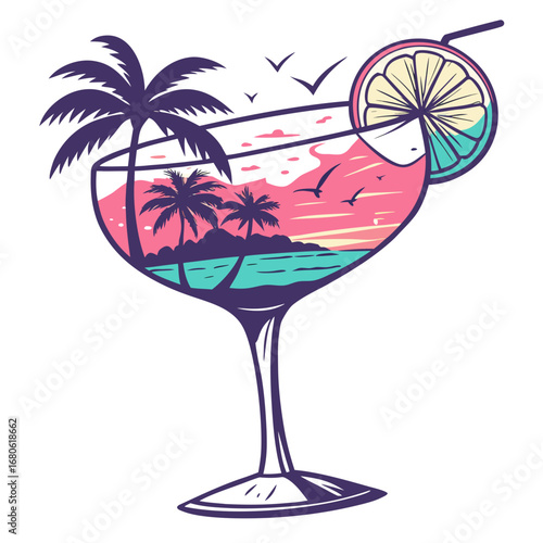 cocktail with a cocktail