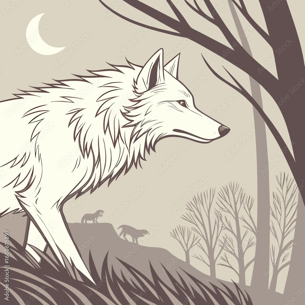 Fototapeta premium fox in the woods