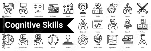 Cognitive Skills icon sheet  collection