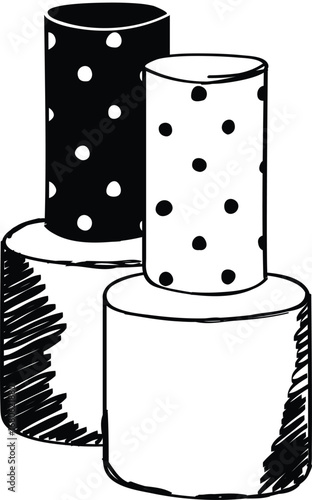 Polka Dot Nail Polish Bottles
