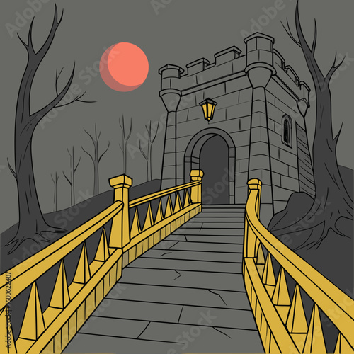 bridge in the night
