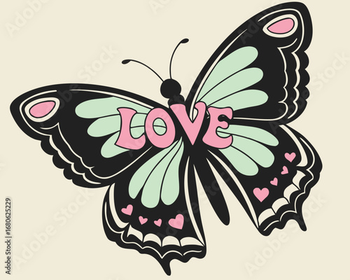 vector illustration of a butterfly