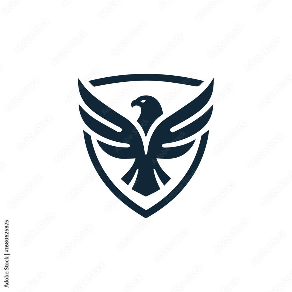 Obraz premium Eagle strong shield logo
