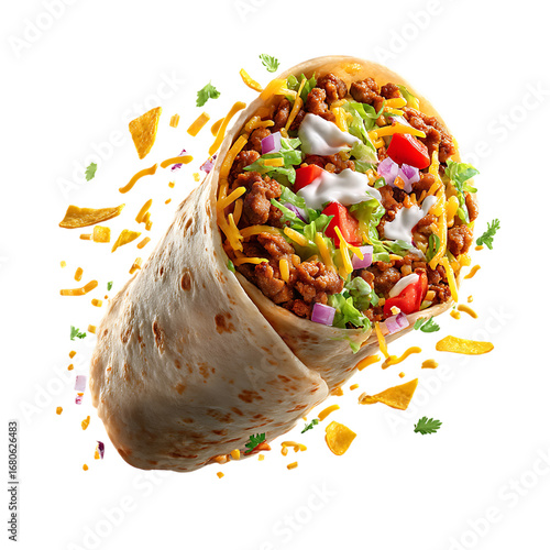 Half-slice falling Burrito