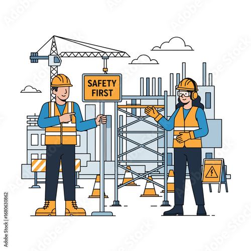 Construction architecture vector