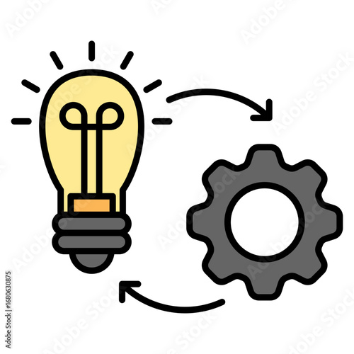 Implementation lineal color icon