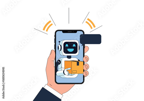 Ai chatbot guides you through effortless online ordering and delivery tracking for packages