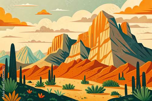 Guadalupe Mountains Texas, limestone peaks, fossil reef, desert wilderness, hidden natural American park