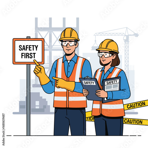 Construction architecture vector illustration