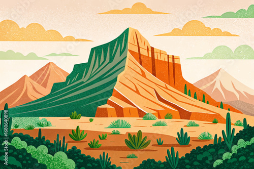 Guadalupe Mountains Texas, limestone peaks, fossil reef, desert wilderness, hidden natural American park