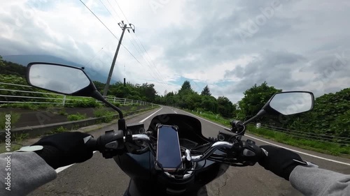 バイクで散歩