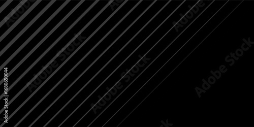 Black oblique straight line background. Masculine dark linear abstract wallpaper. Elegant luxury striped gradient texture. Grey diagonal lines backdrop for flyer, banner, poster, presentation. modern