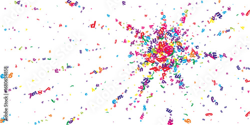Concept of school background. Colorful childish