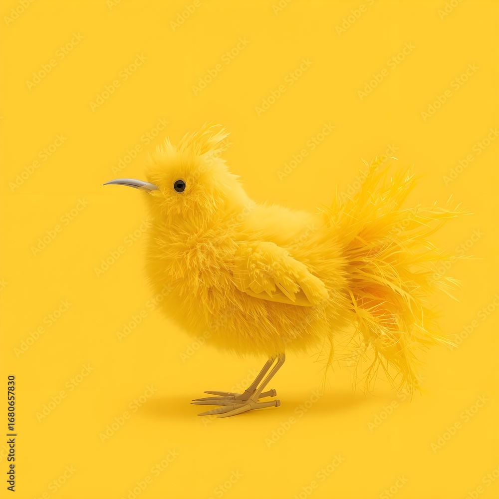 Obraz premium yellow bird on a nest