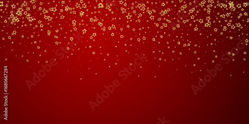 Christmas spirit. Scattered falling stars.