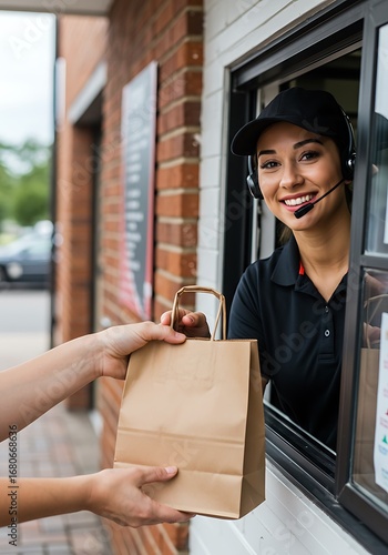 Drive through order delivery