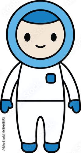 cartoon character of a astronaut man