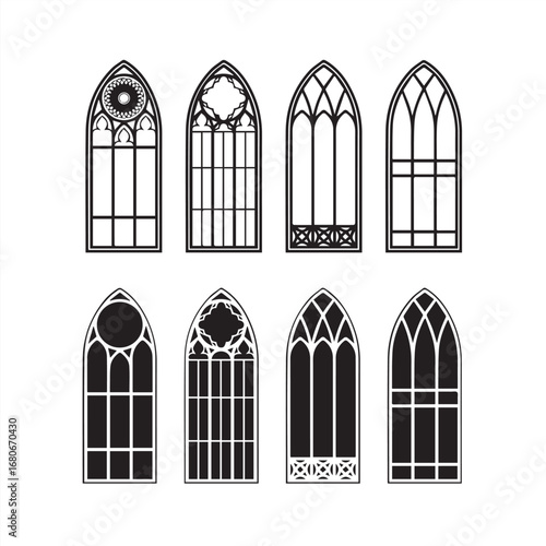 set of windows