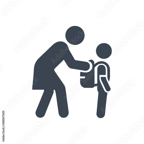Mother Backpack Icon