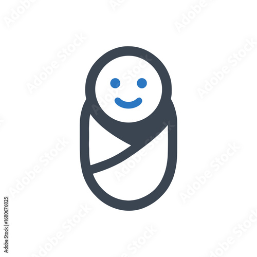 Newborn Baby Swaddle Icon