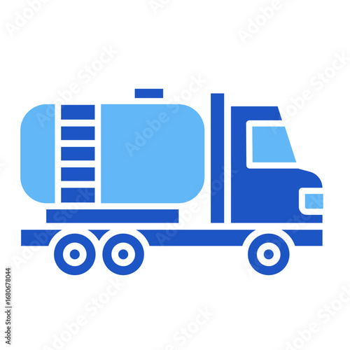 Oil Truck  Icon Set Multiple Style Collection