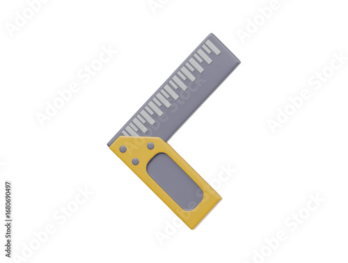 Measuring tool icon 3d render illustration
