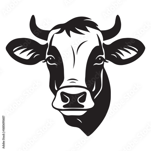 Black Cow Head