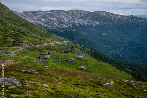 Old cabins in the norwegian mountains