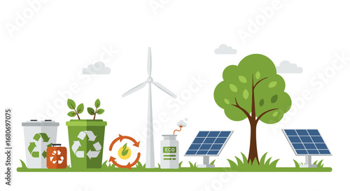 Sustainable energy and recycling: renewable practices for a greener future