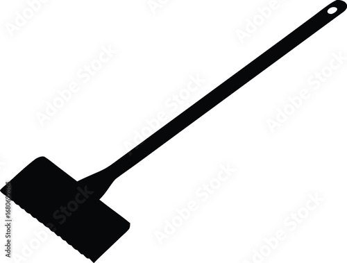 scraper clean silhouette vector illustration