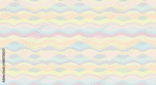 Pastel Wave Pattern: Abstract Colorful Textured Background Design.