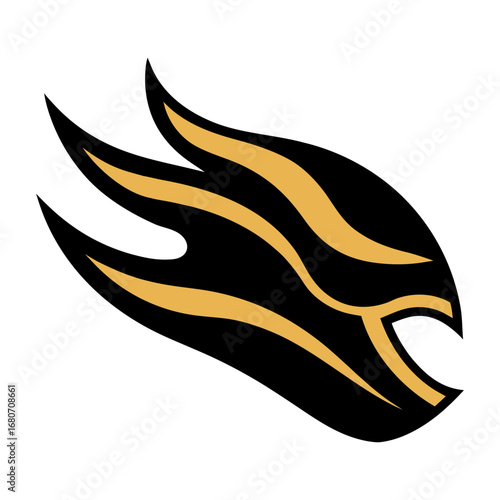 motorcycle fuel tank decal with Japanese wave