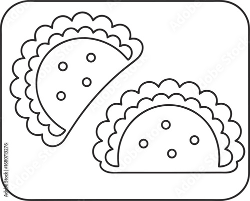 Two delicious tacos, a popular mexican dish made with tortilla, filling, and various toppings, perfect for a quick and tasty meal
