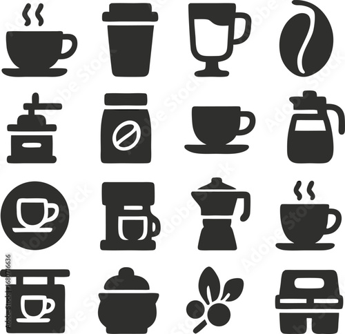 Laboratory science flat icon set. Chemistry biology and medical research equipment collection. Microscope flask test tube dna molecule and biohazard symbols group.