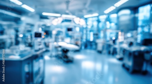 Wallpaper Mural Blurred hospital operating room (1) Torontodigital.ca