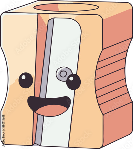 Cute Pencil Sharpener Vector