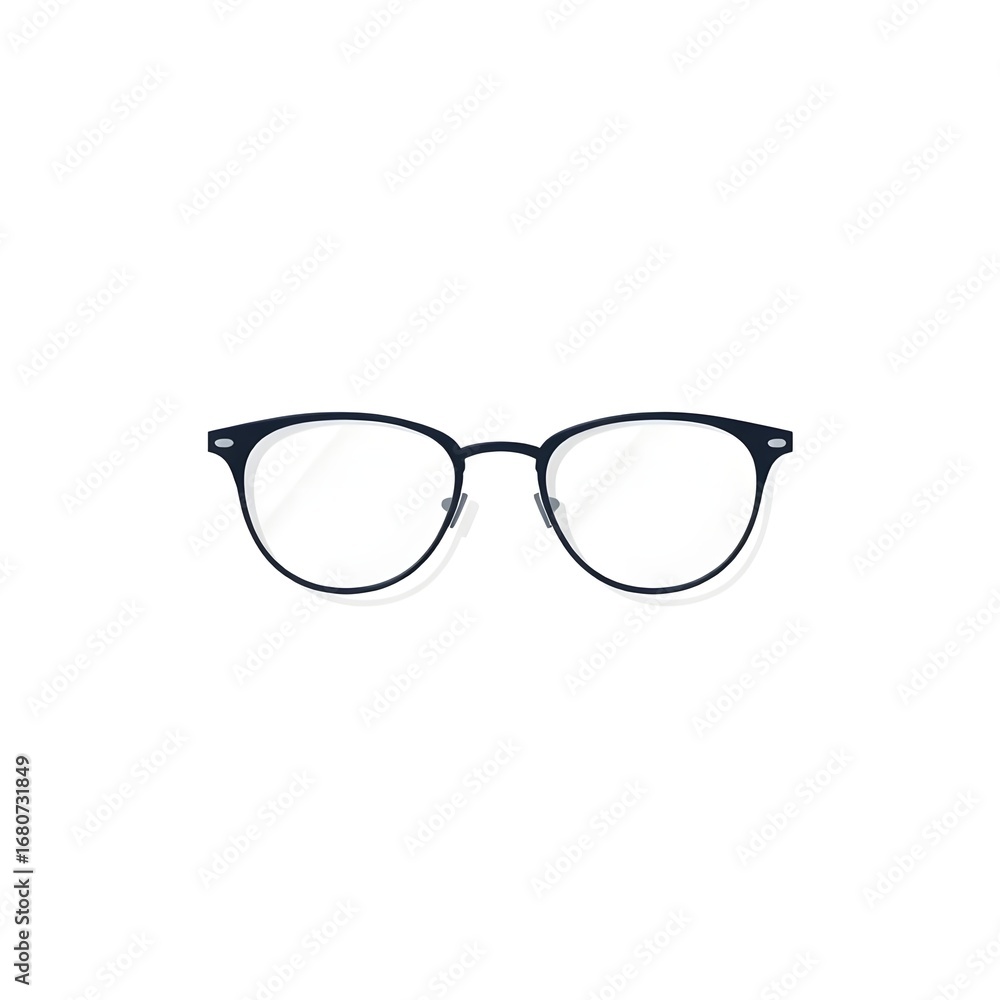 Fototapeta premium glasses isolated on white background