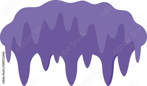 Vibrant Purple Goo Dripping Abstract Pattern Art